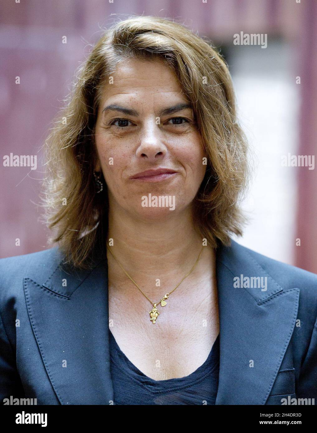 Tracey Emin unveils her print, True Love Always Wins, 2016, at the Royal Academy of Arts, central London, as the first of a set of official fine art prints to celebrate Team GB's participation in the 2016 Rio Olympic Games  on Thursday 9 June.  Stock Photo