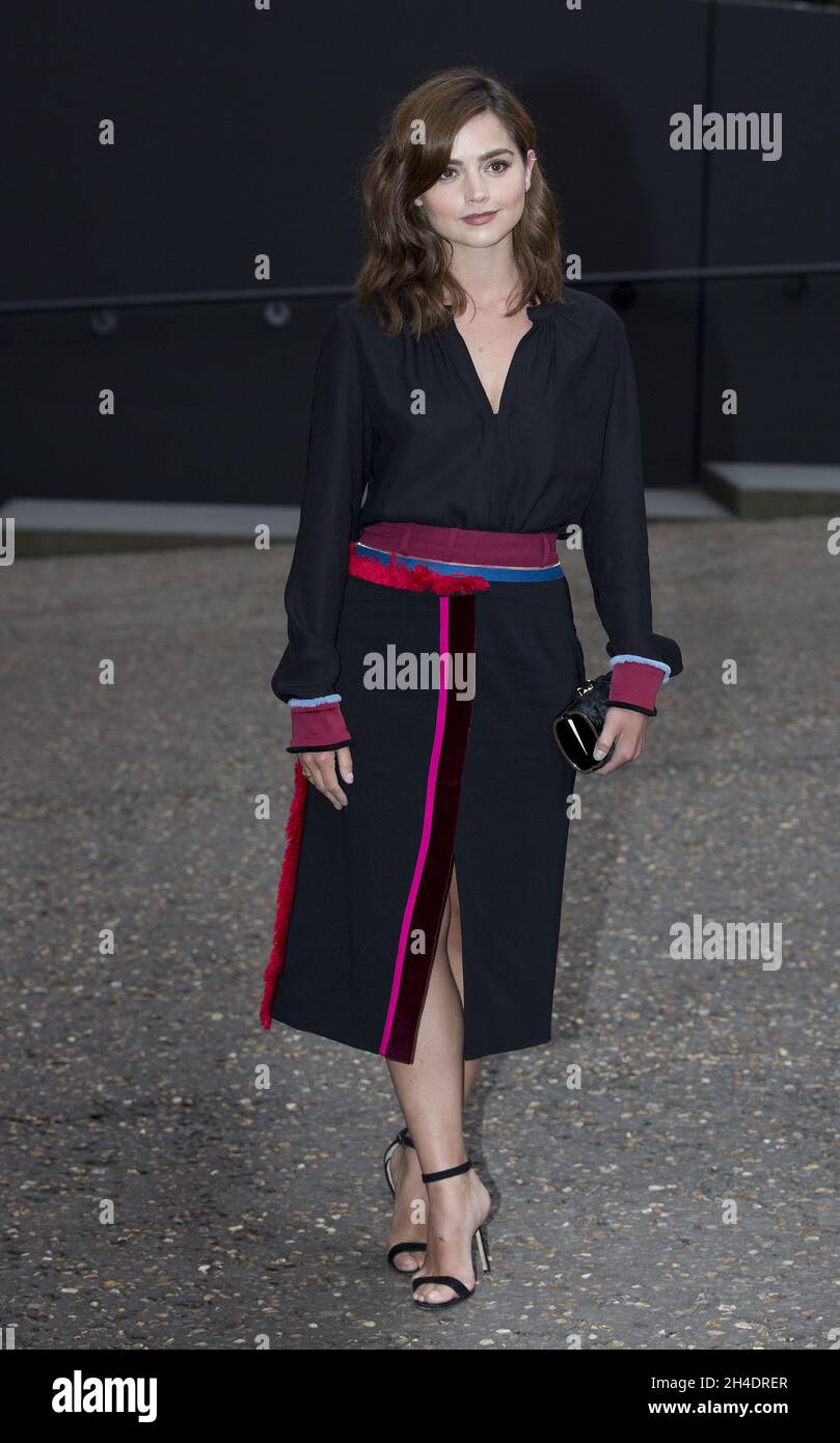 Actress Jenna Coleman attends the new Tate Modern opening party on June 16. Stock Photo