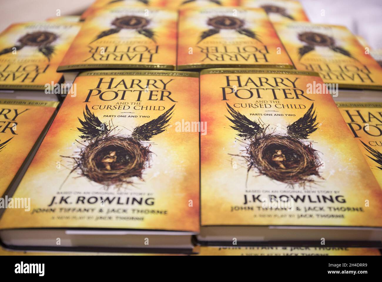 London at the launch of her new harry potter book hi res stock