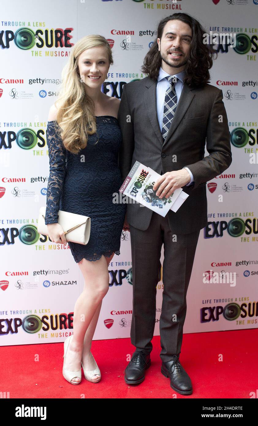 Actor Ryan Gage attends the gala night of Exposure The Musical, at the St. James Theatre on Thursday 4 August. Stock Photo