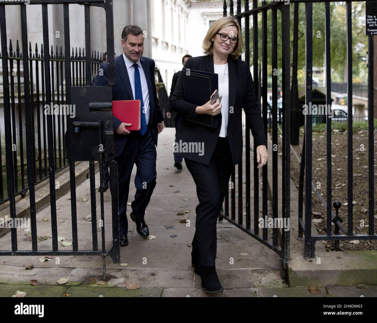 Home Secretary AMBER RUDD attends a cabinet meeting at Downing Street ...