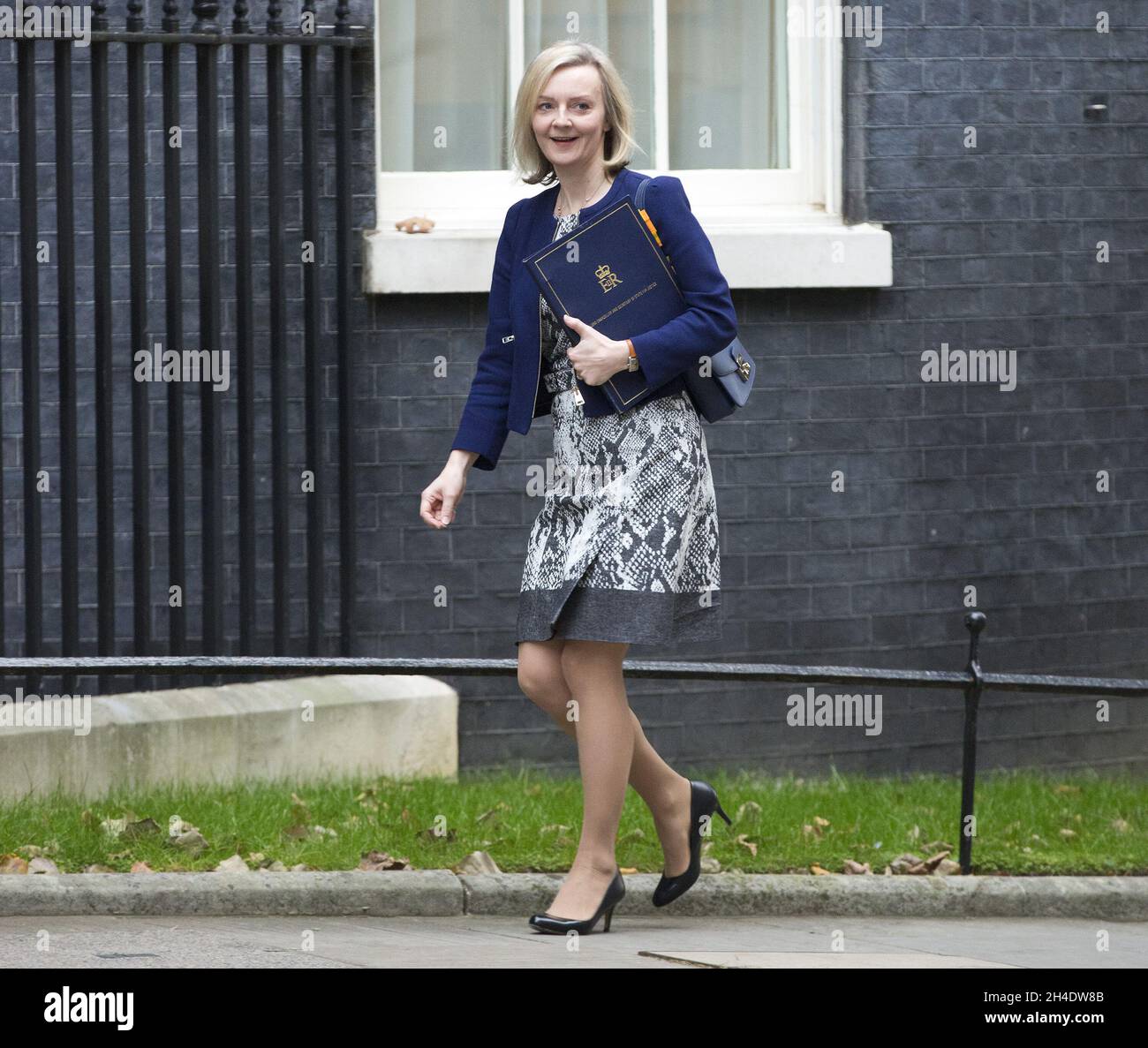 Justice Secretary LIZ TRUSS attends a cabinet meeting at Downing Street ...