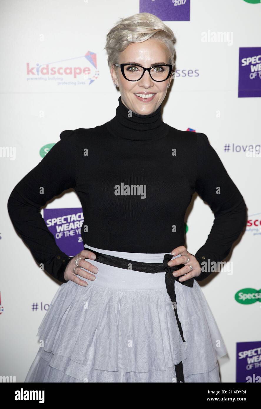 Claire Richards attending the Specsavers' Spectacle Wearer of the Year