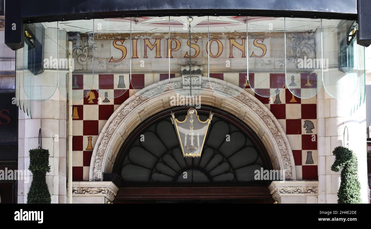A general view of The Simpsons at The Strand in London. Picture dated: Thursday August 2, 2018. Stock Photo