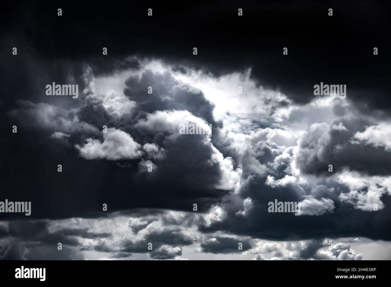 Dramatic Dark Clouds before Thunder Storm and Rain Stock Photo - Alamy