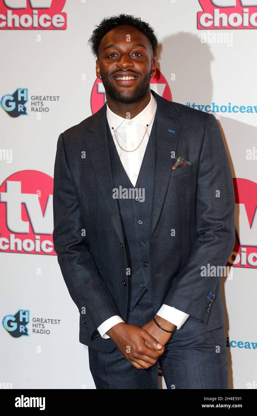 Ryan Russell attending the TV Choice Awards held at the Hilton Hotel ...