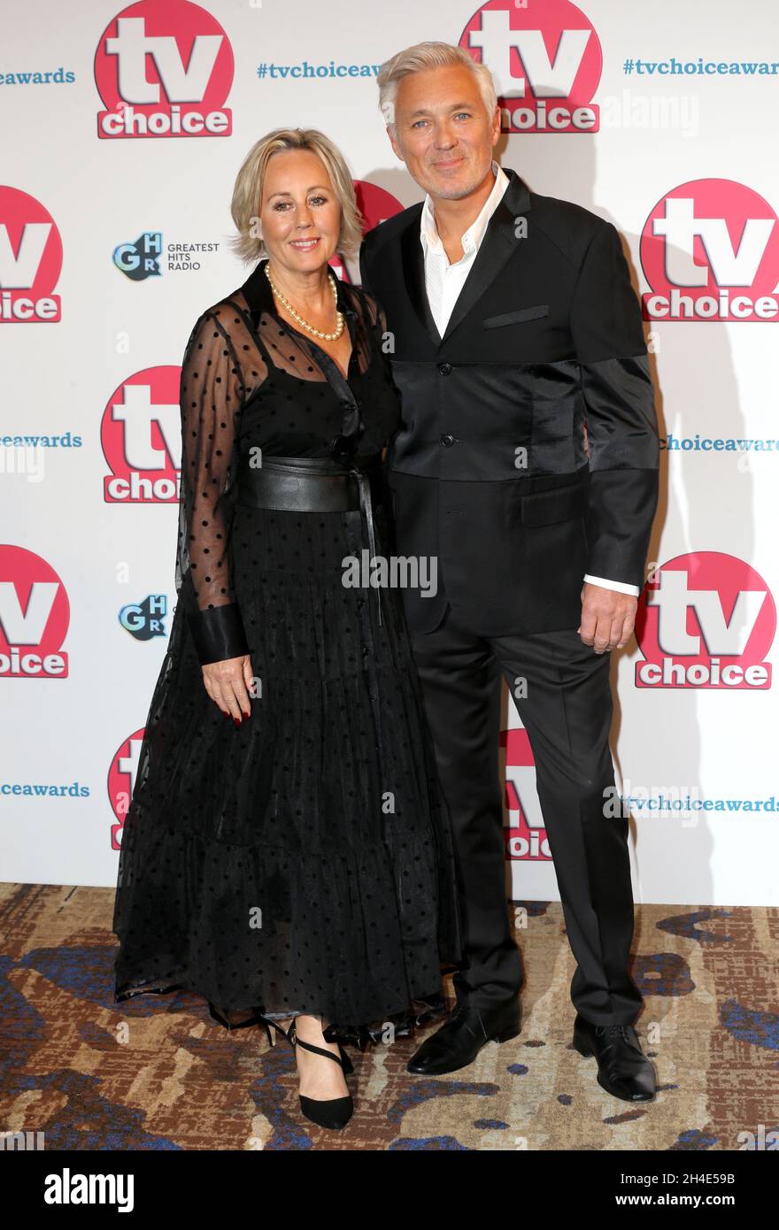 Shirlie Holliman (left) and Martin Kemp attending the TV Choice Awards held at the Hilton Hotel, Park Lane, London Stock Photo