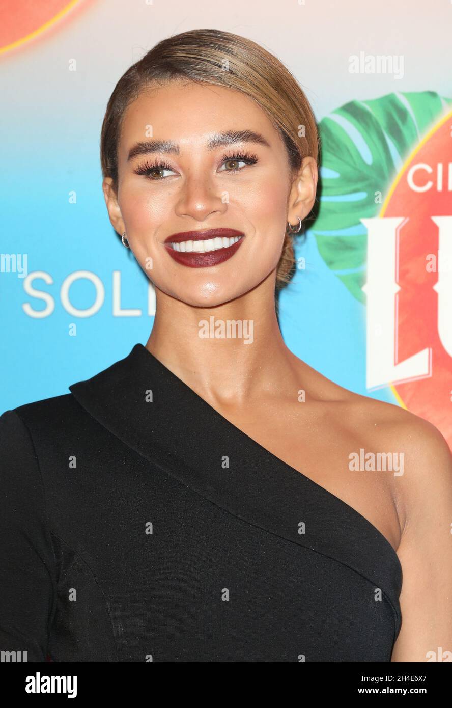 Montana Brown attending the Cirque du Soleil's red carpet premiere of