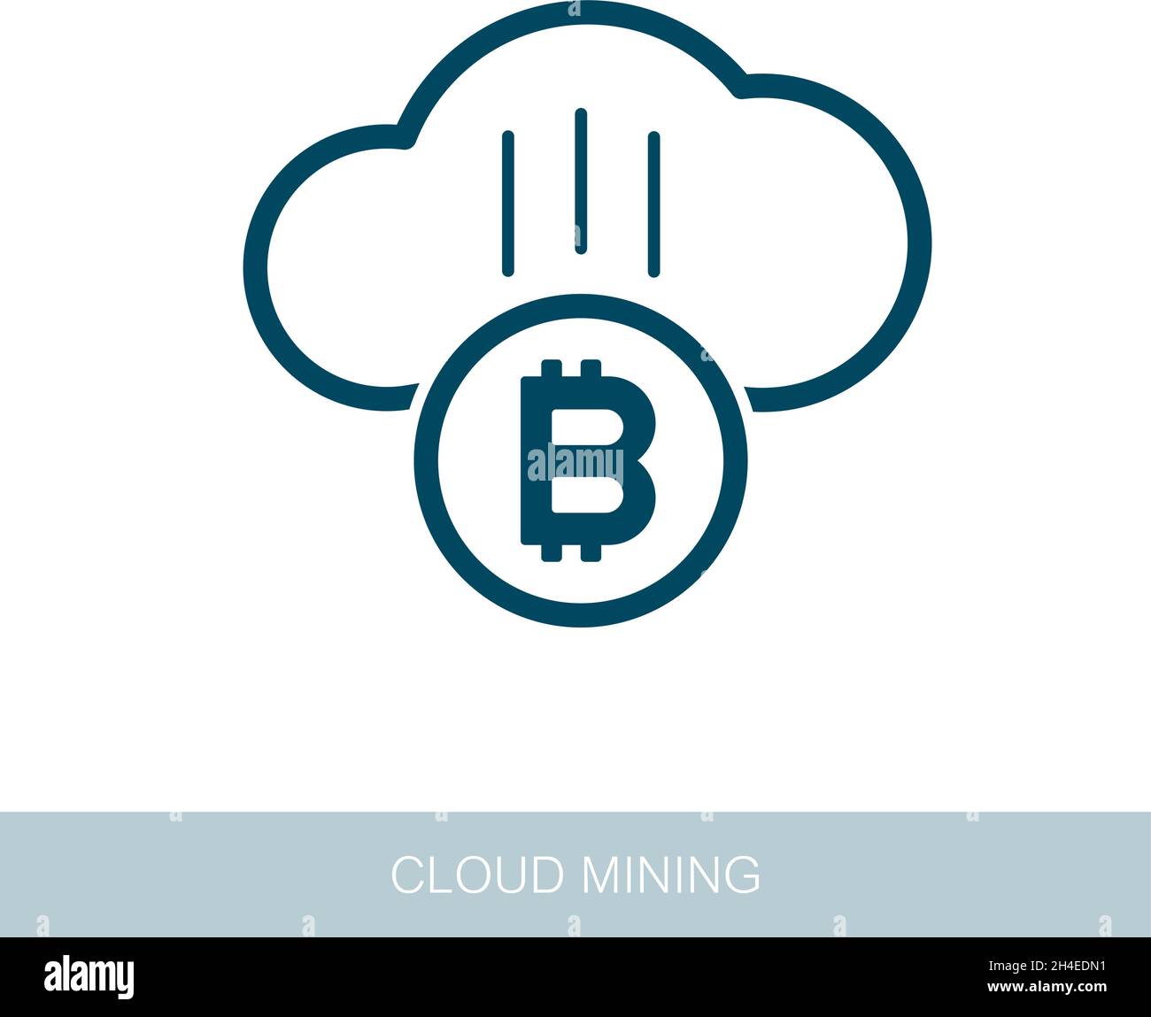 Cryptocurrency cloud mining icon. Vector design of blockchain technology,  bitcoin, altcoins, cryptocurrency mining, finance, digital money market  Stock Vector Image & Art - Alamy