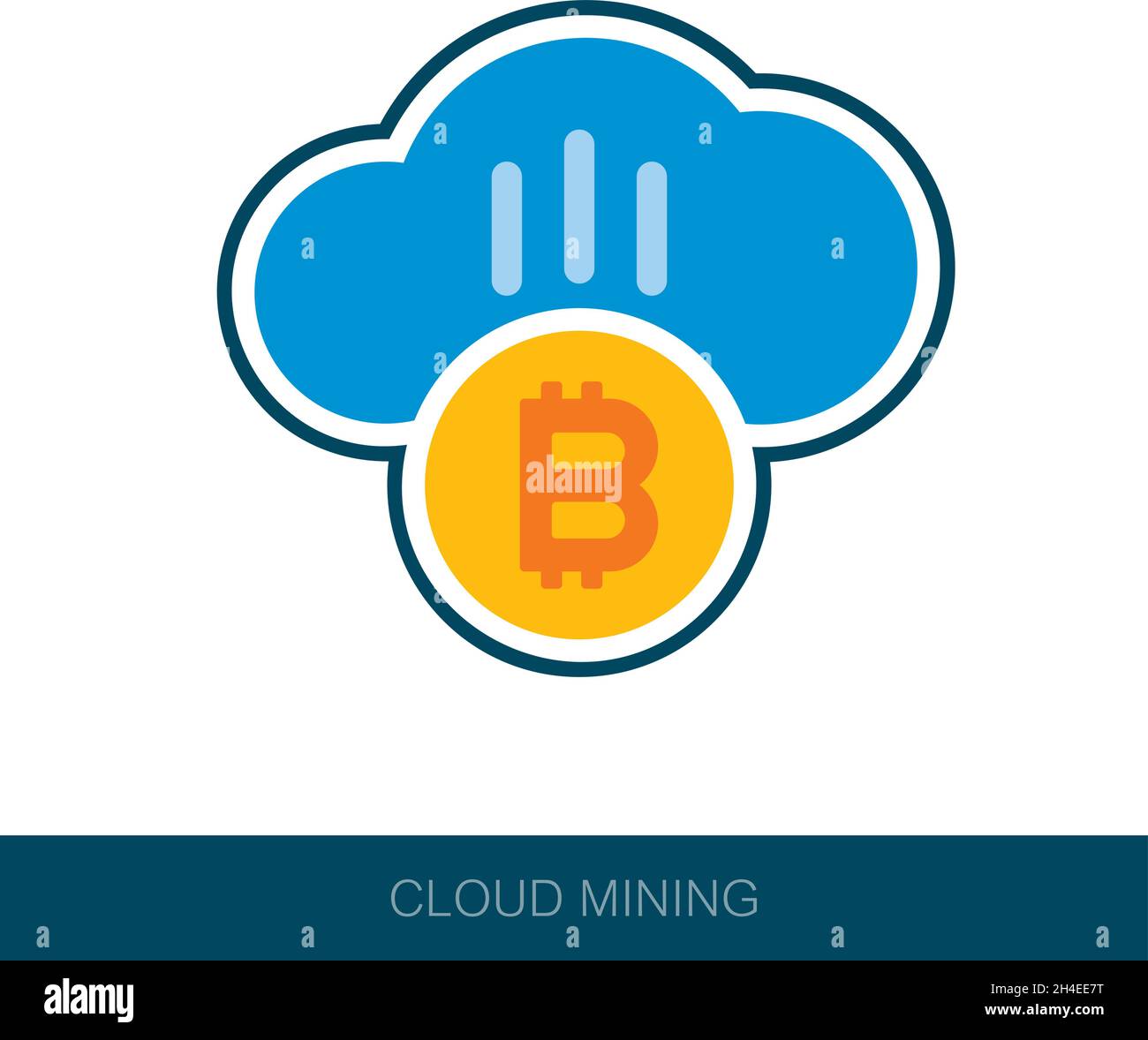Cryptocurrency cloud mining icon. Vector design of blockchain technology,  bitcoin, altcoins, cryptocurrency mining, finance, digital money market  Stock Vector Image & Art - Alamy
