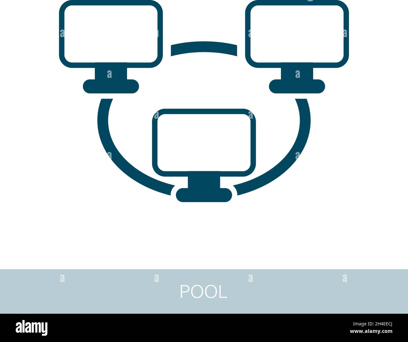 Bitcoin mining pool icon with peer-to-peer computer network. Vector design  of blockchain technology, bitcoin, altcoins, cryptocurrency mining, finance  Stock Vector Image & Art - Alamy