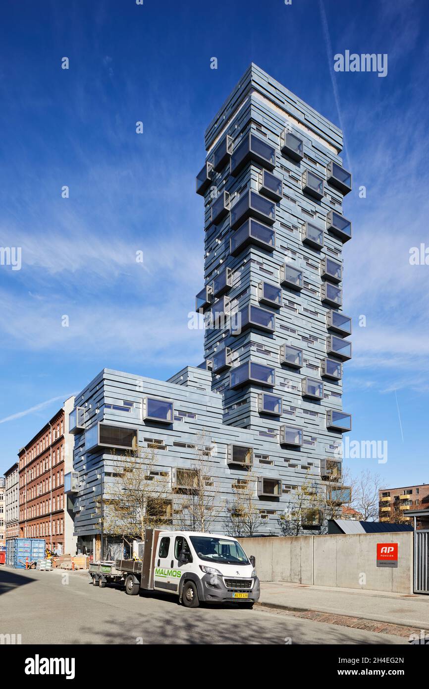 View of Charlottetårnet (The Charlotte Tower), hotel apartments, designed by ...