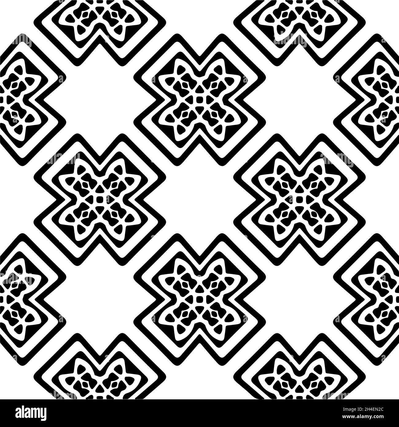 Vector seamless pattern. Modern stylish texture. Composition from ...