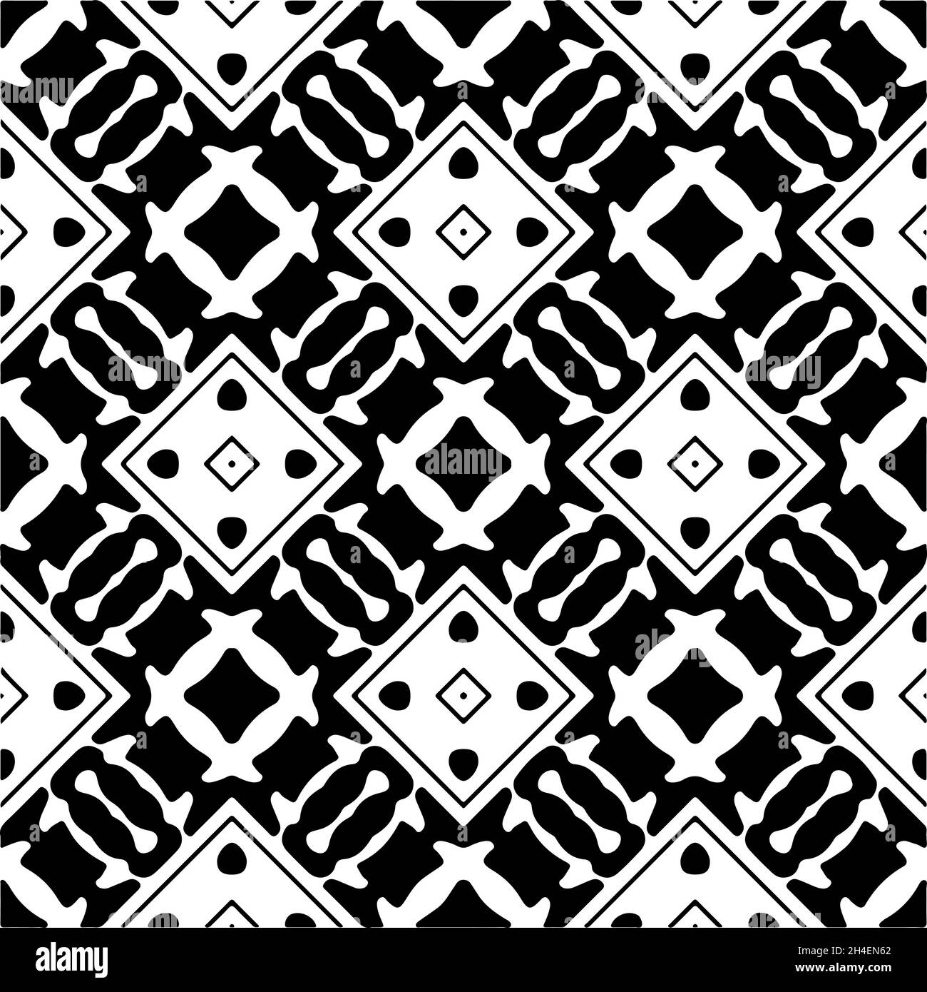 Vector seamless pattern. Modern stylish texture. Composition from ...
