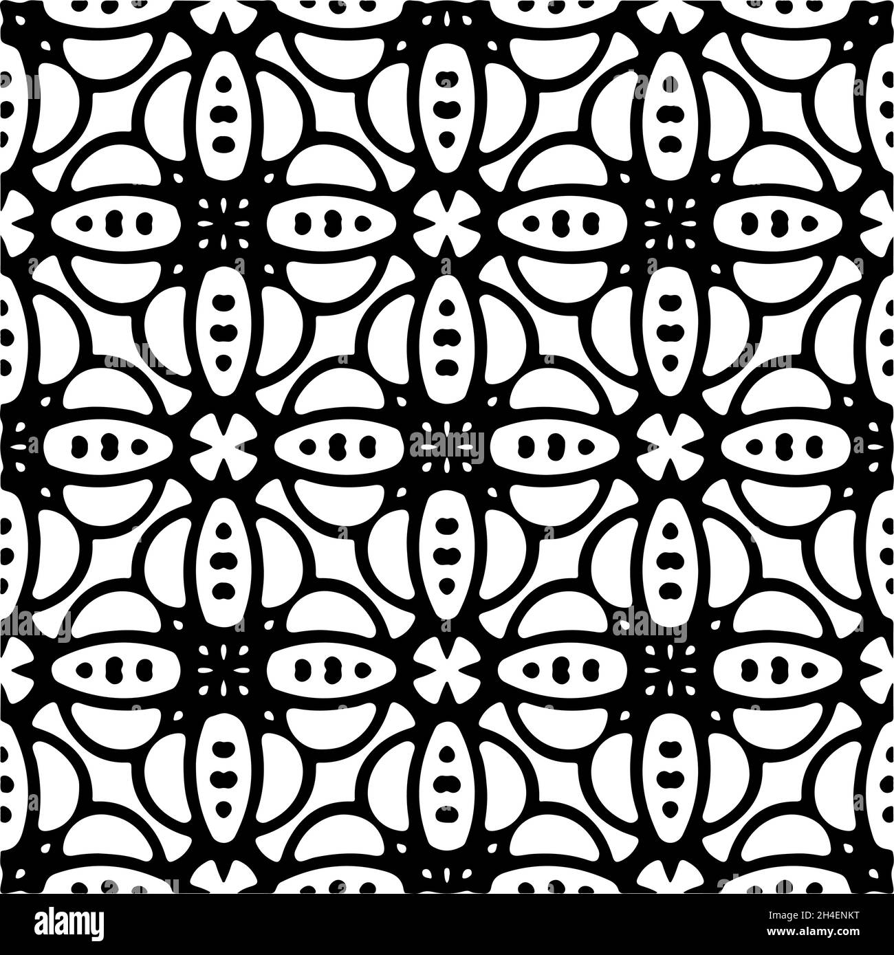 Vector seamless pattern. Modern stylish texture. Composition from ...