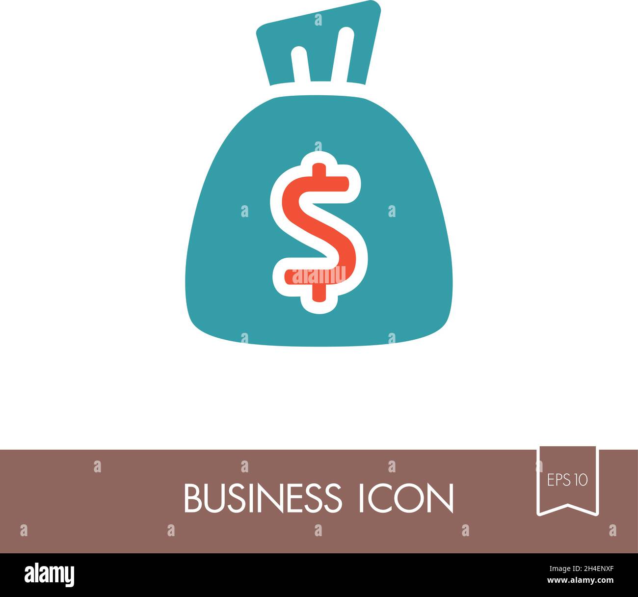 Money Bag outline icon vector. Finances sign. Graph symbol for your web ...