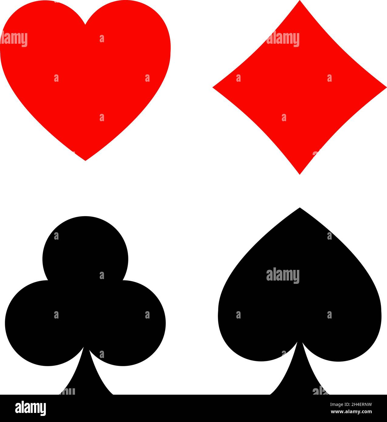 Vector illustration of playing card symbol, icon design casino. Simple ...