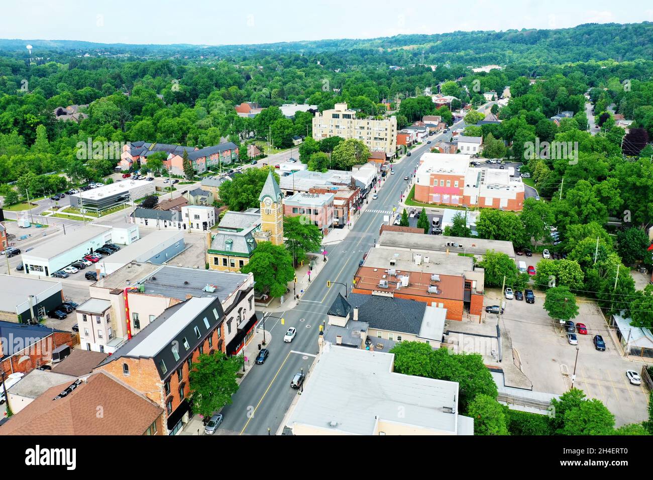 An aerial view of Dundas, Ontario, Canada Stock Photo Alamy