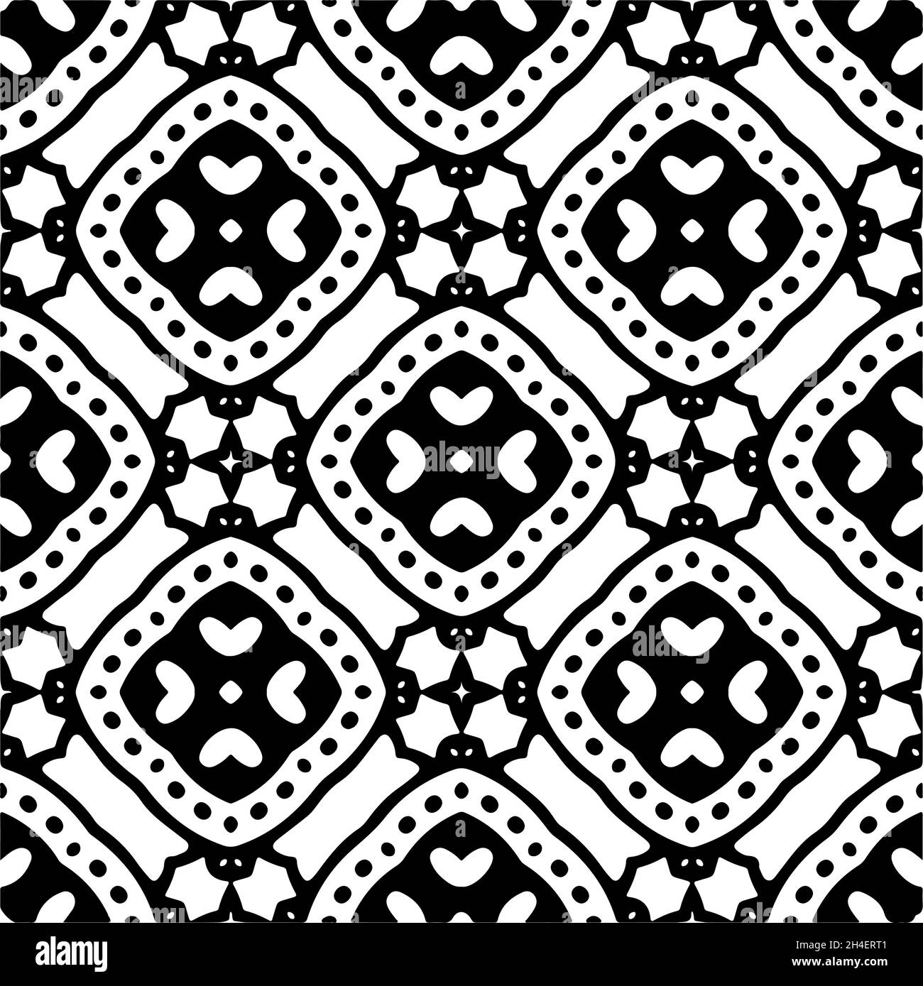Vector seamless pattern. Modern stylish texture. Composition from ...