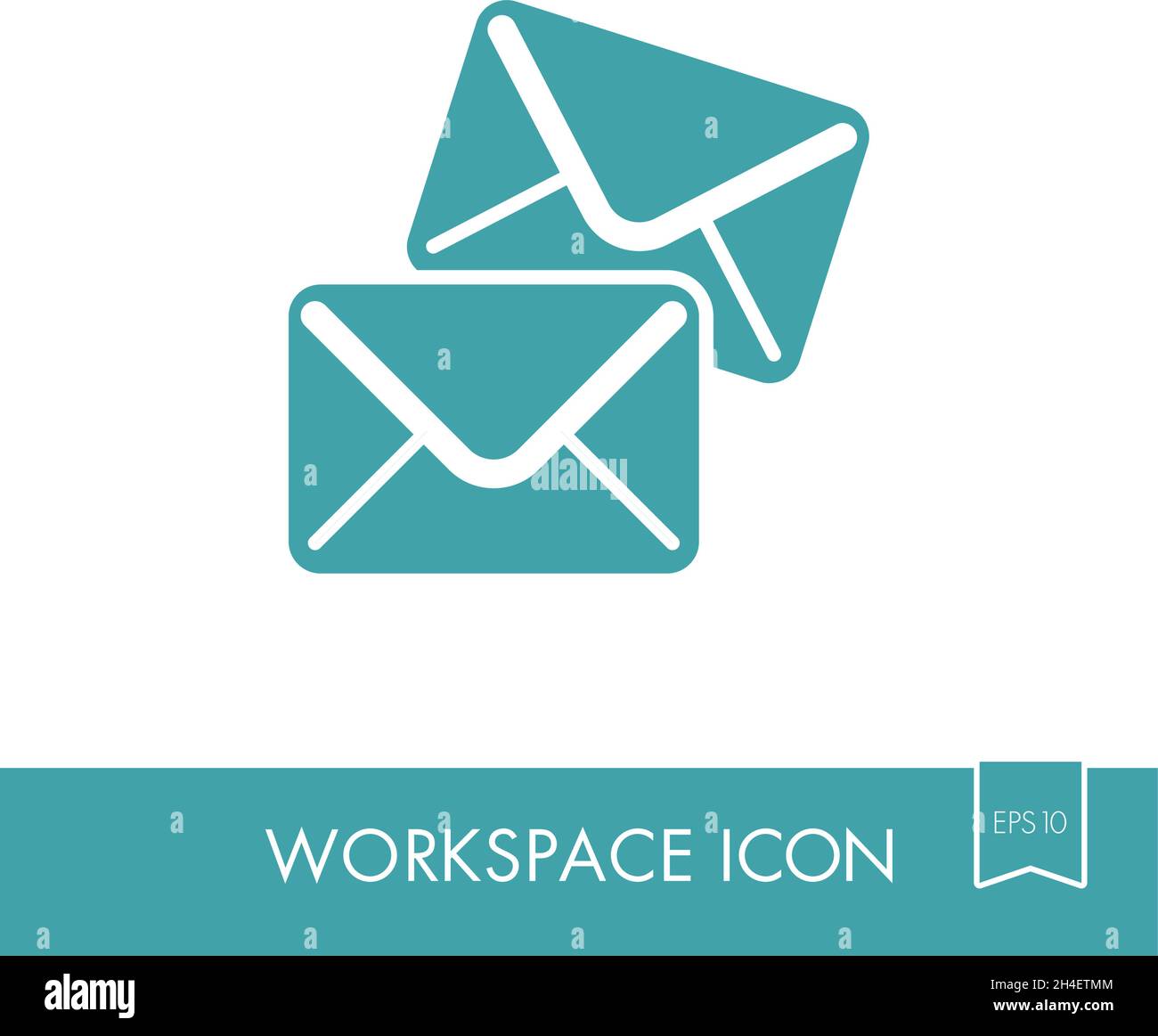 Mail outline icon. Workspace sign. Graph symbol for your web site ...