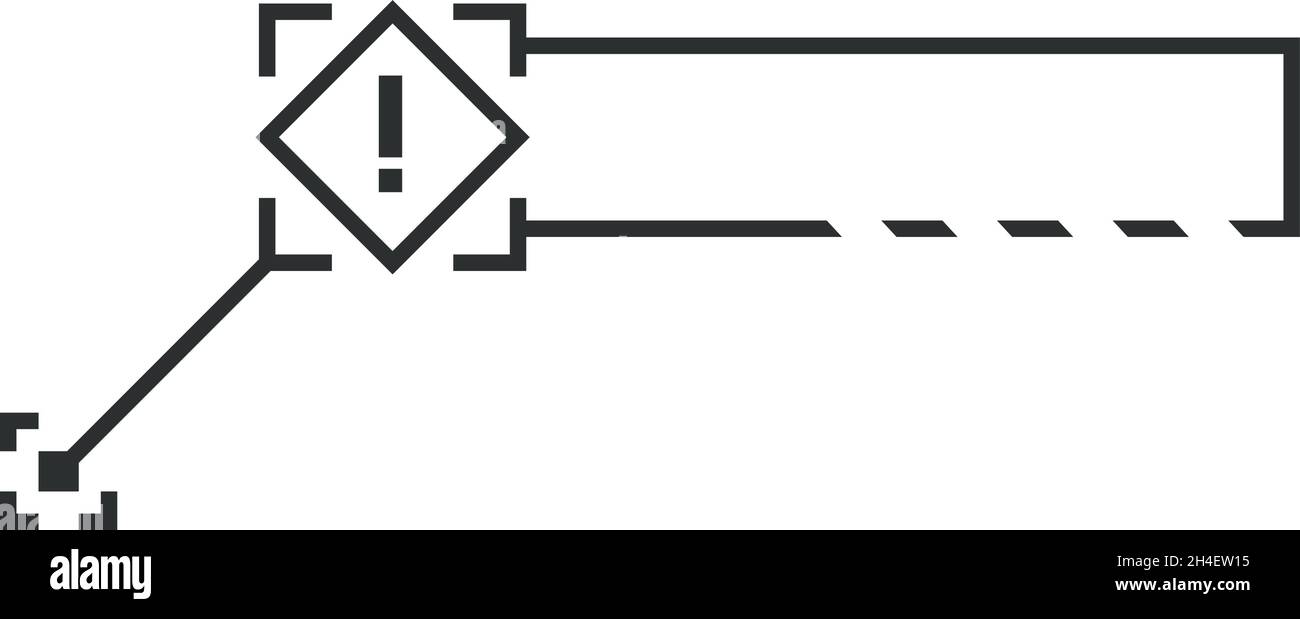 Attention frame panel. Callout title in Hud style. Information box ...