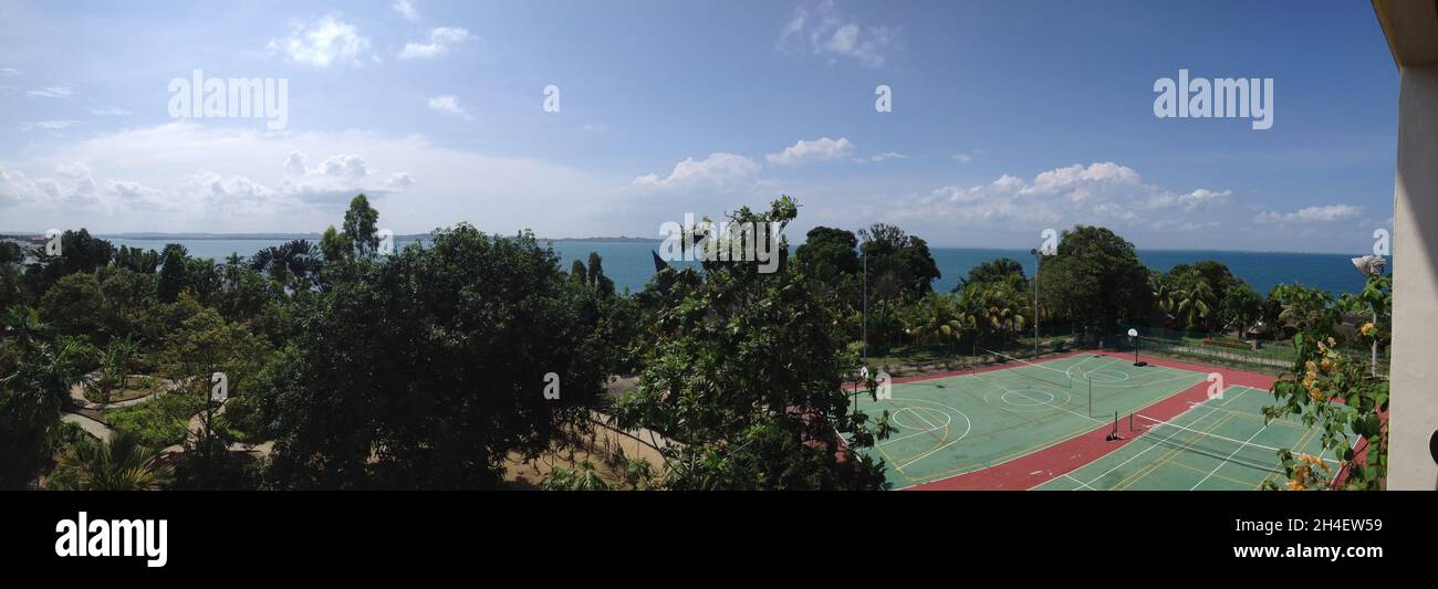 Daytime air at a resort located on Batam Island, Indonesia (December 2014) Stock Photo