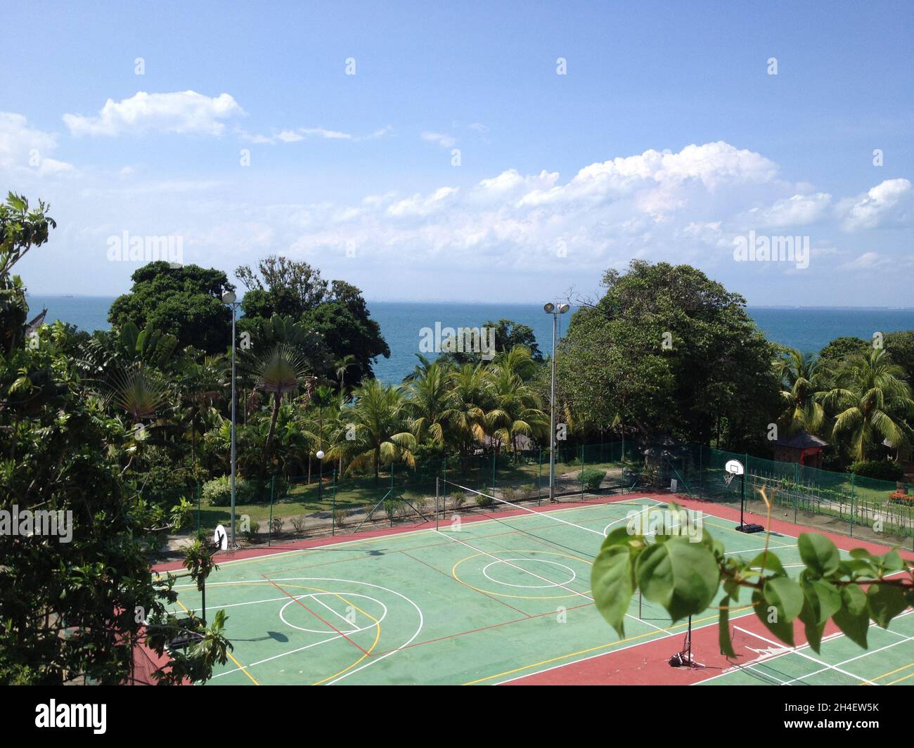 Daytime air at a resort located on Batam Island, Indonesia (December 2014) Stock Photo