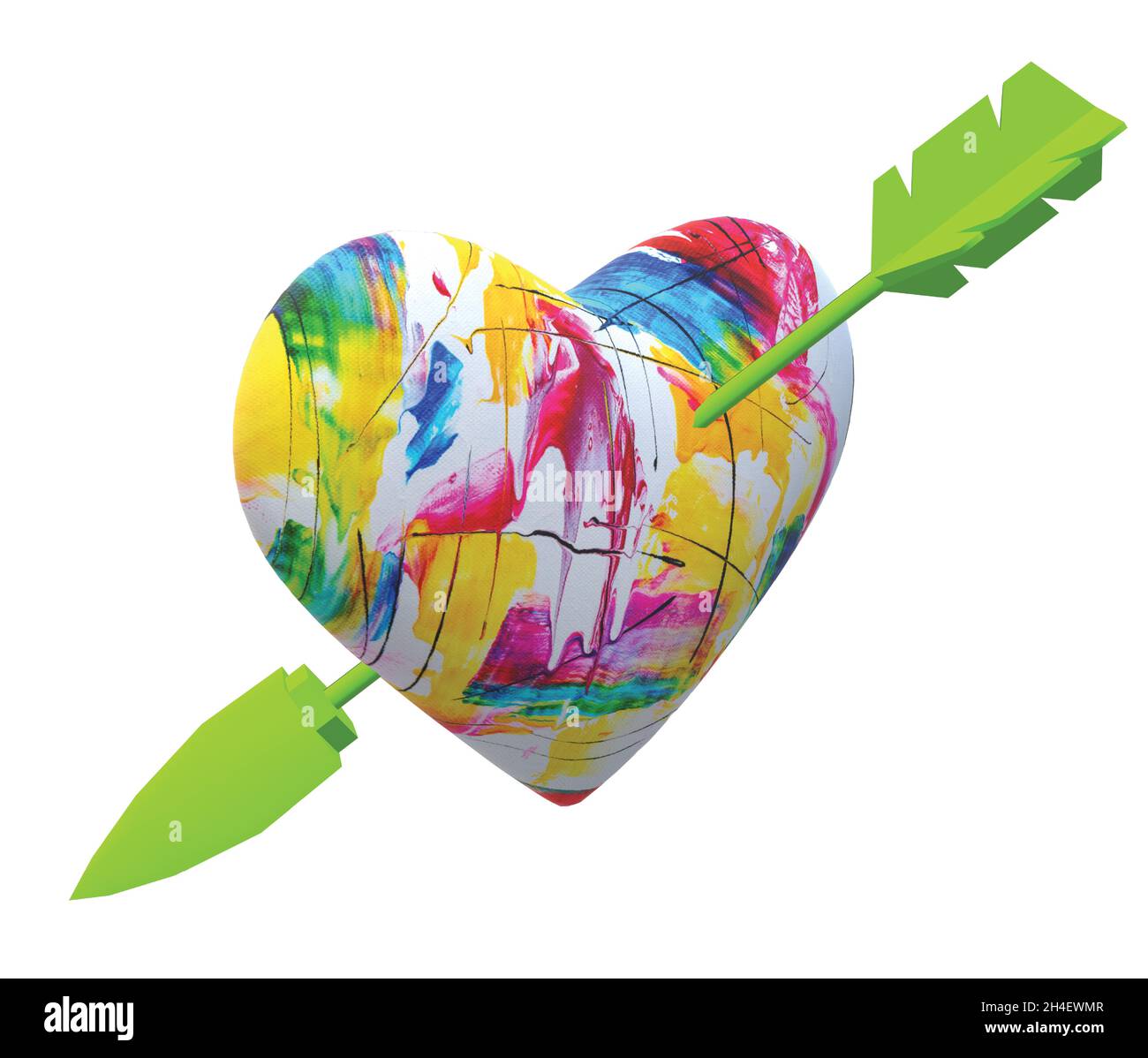 Heart arrow cupid hi-res stock photography and images - Alamy