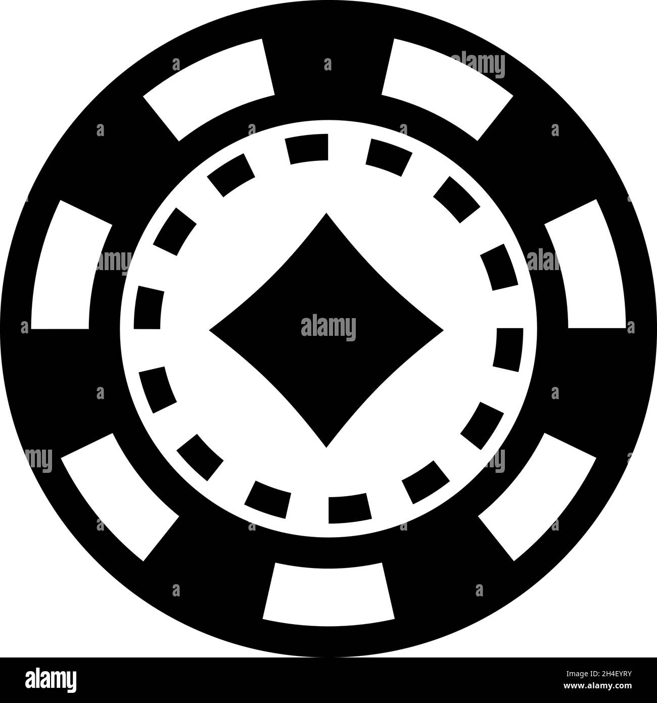 White poker chip Black and White Stock Photos & Images Alamy