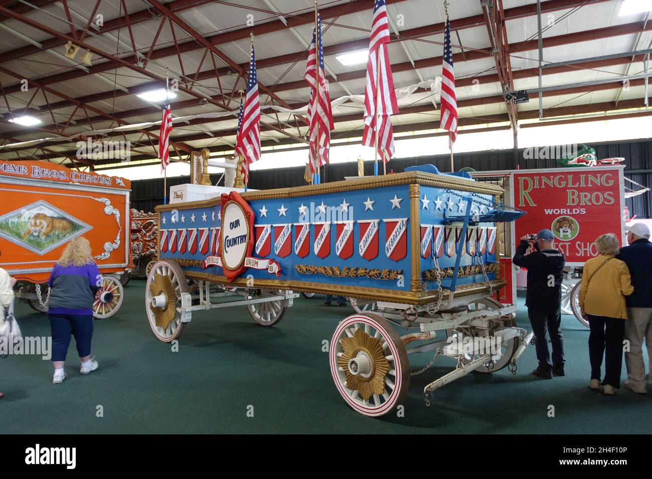 Ringling Brothers Circus, repair and maintenance facility in Baraboo WI Stock Photo
