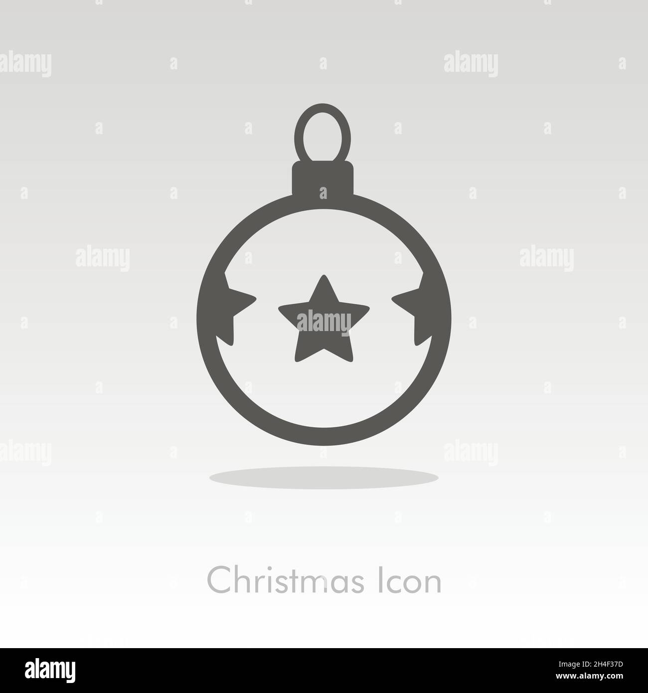 Christmas balls icon, vector illustration eps 10 Stock Vector Image ...
