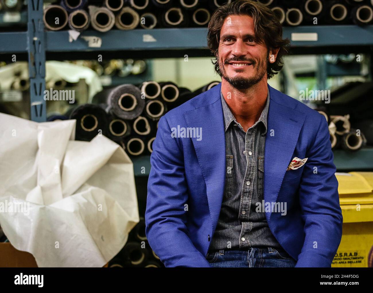 BIELLA, Italy- September 2 2021: Sebastiano Guardi' Barbanera brand at  Lanificio F.lli Cerruti Stock Photo - Alamy