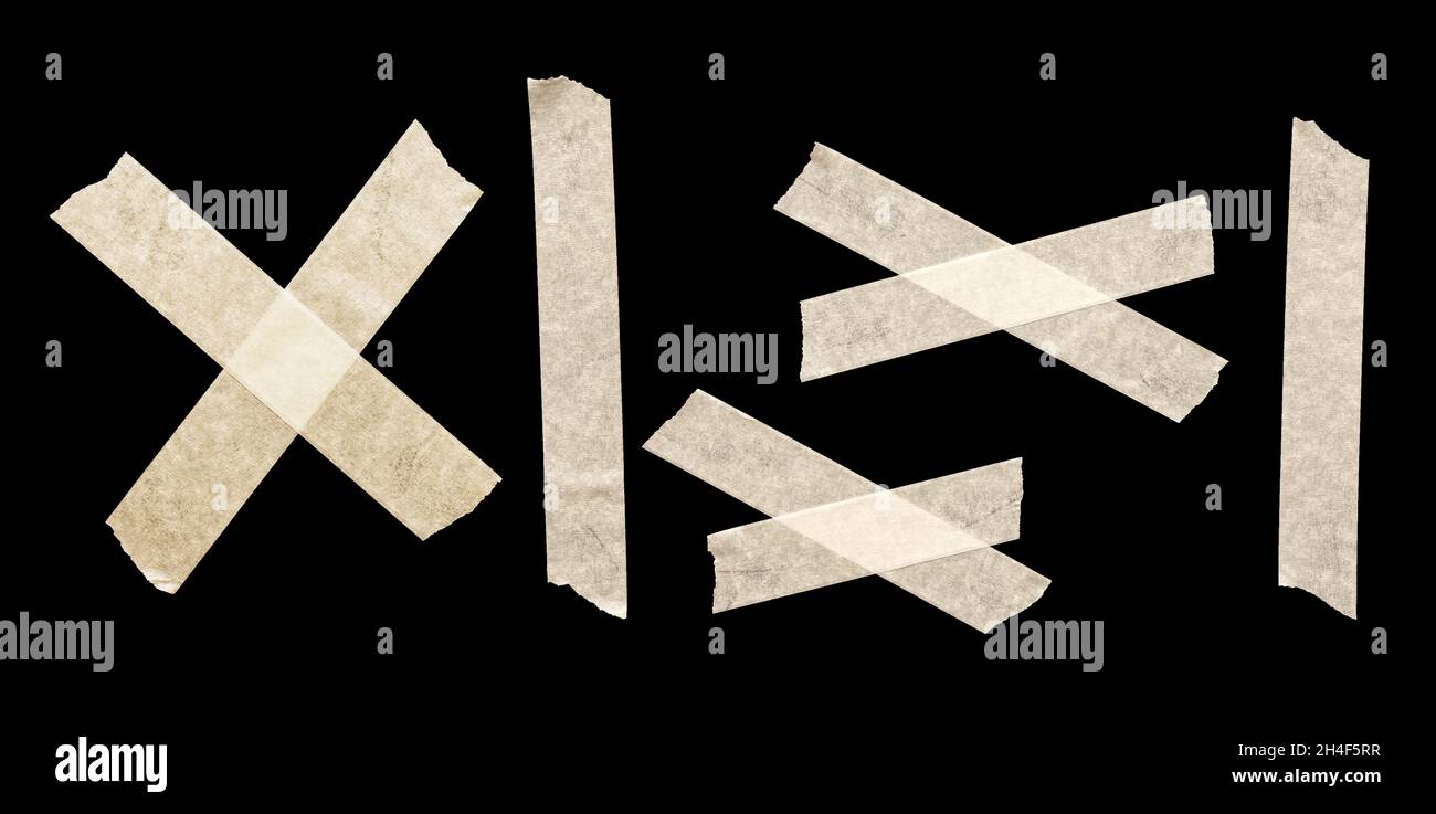 white tape black background. Resolution and high quality beautiful photo Stock Photo