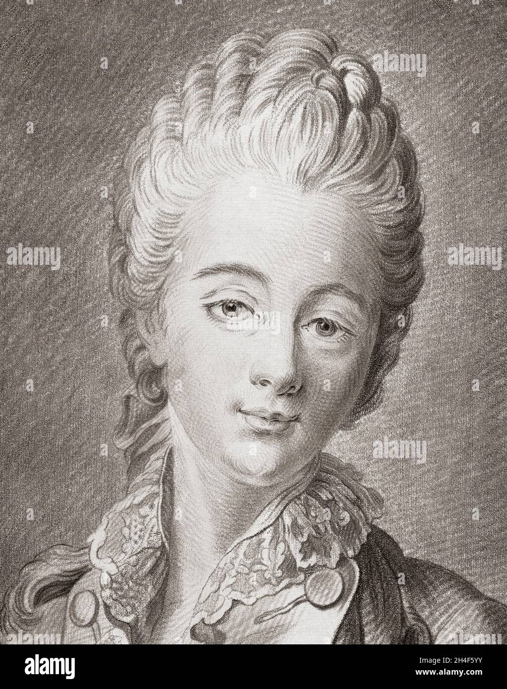Madame Du Barry. Jeanne Bécu, Comtesse Du Barry, 1743 -1793. Mistress of  Louis XV. After a work by G. Herreyns Stock Photo - Alamy