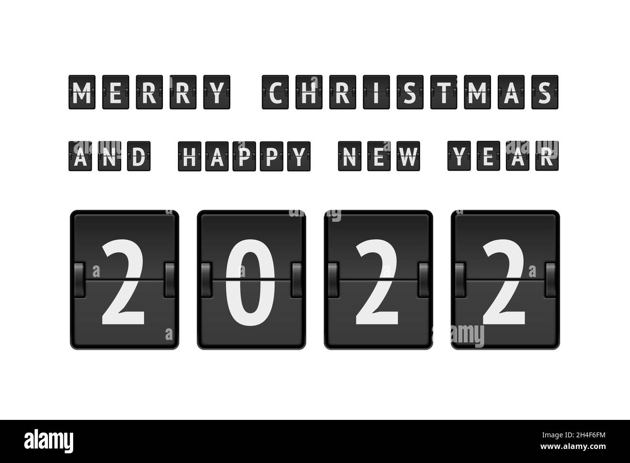 Countdown to Christmas flip number advent calendar vector Stock Vector