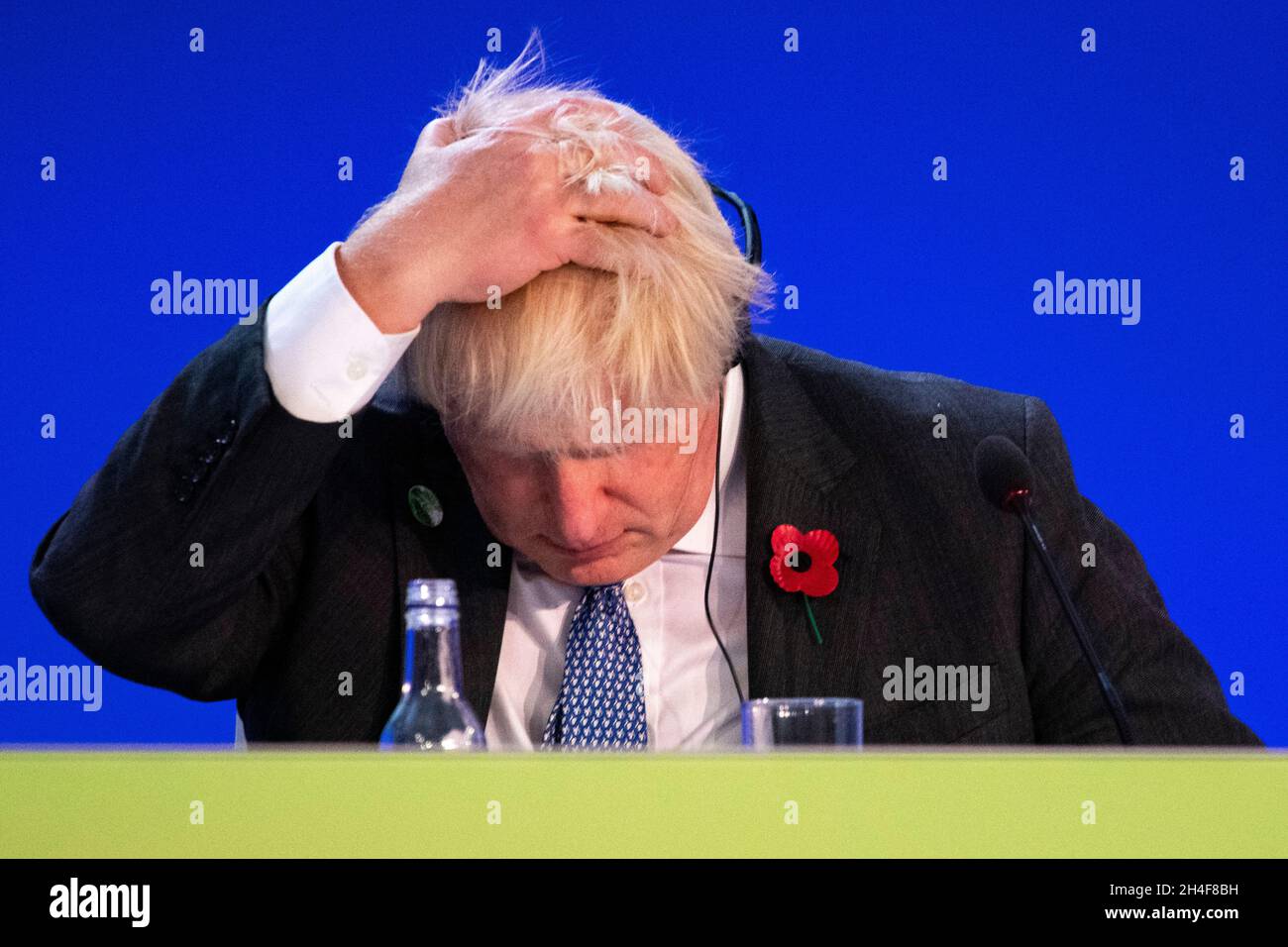 Glasgow, Scotland, UK. 2nd Nov, 2021. PICTURED: Rt Hon Boris Johnson MP, Prime Minister of the United Kingdom and Leader of the UK Conservative Party. World leaders come together at the COP26 Climate Change Conference in Glasgow this afternoon. Credit: Colin Fisher/Alamy Live News Stock Photo