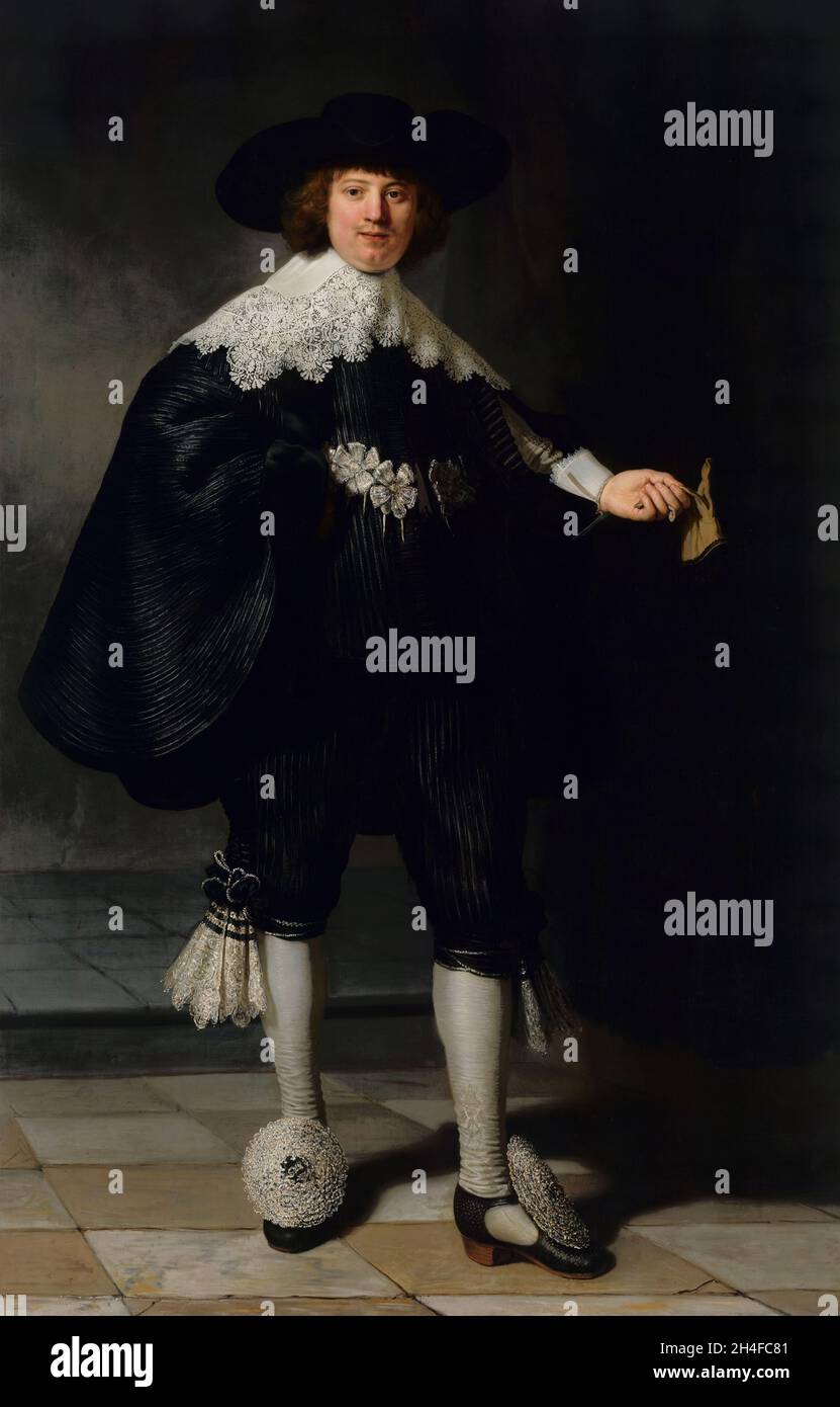 Marten Soolmans, Rembrandt van Rijn, Rijksmuseum, Amsterdam Stock Photo