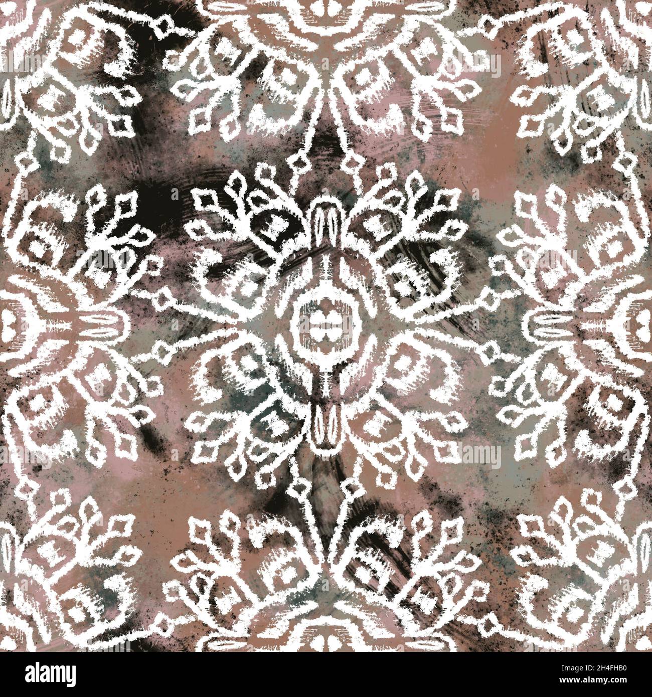 Seamless neutral and white grungy classic abstract surface pattern ...