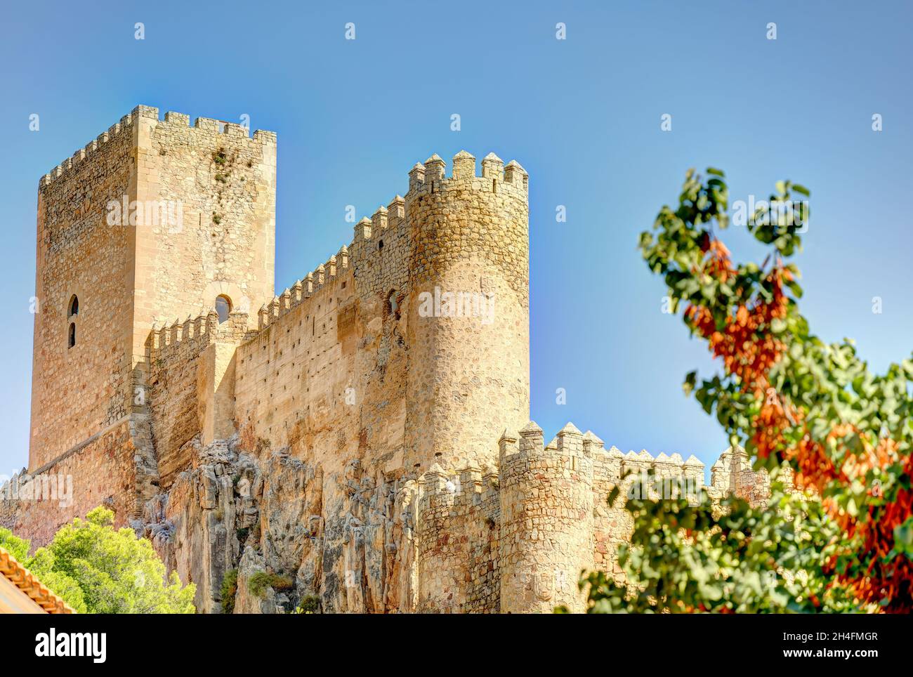 Almansa, Spain, HDR Image Stock Photo