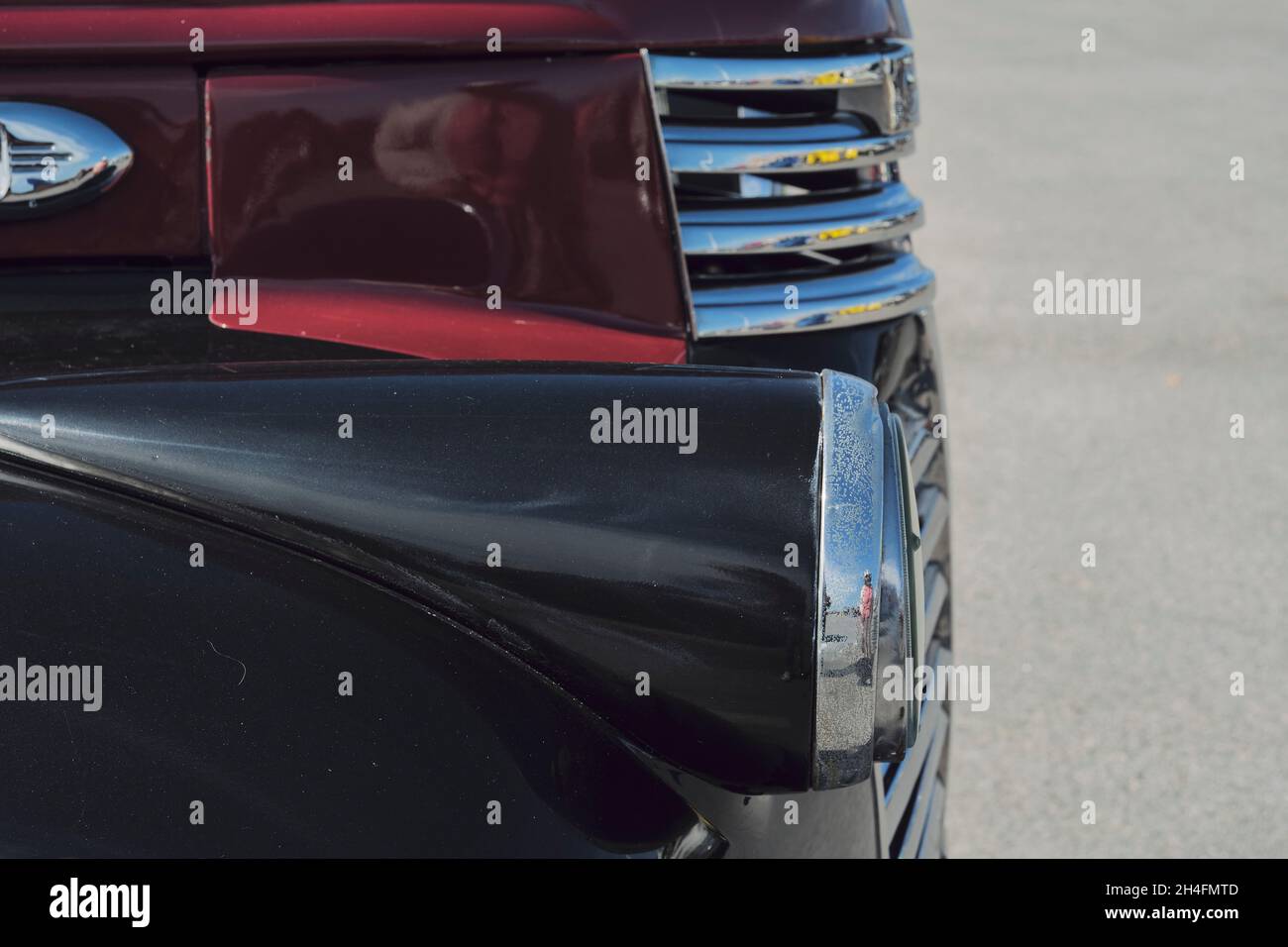 Custom car on display at the 2021 Endless Summer Cruisin in Ocean City Maryland. Stock Photo