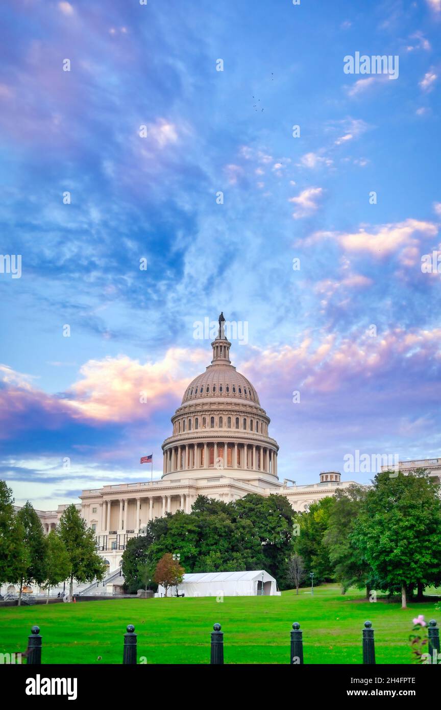 The United States Capitol, the meeting place of the United States