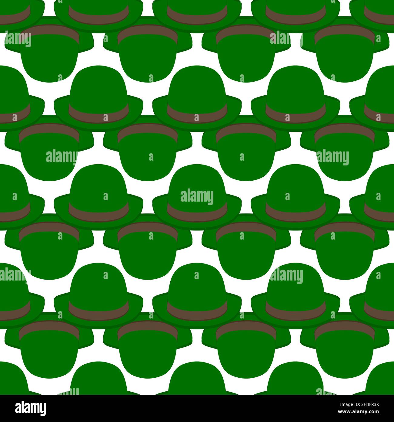 Illustration on theme Irish holiday St Patrick day, seamless headdress ...