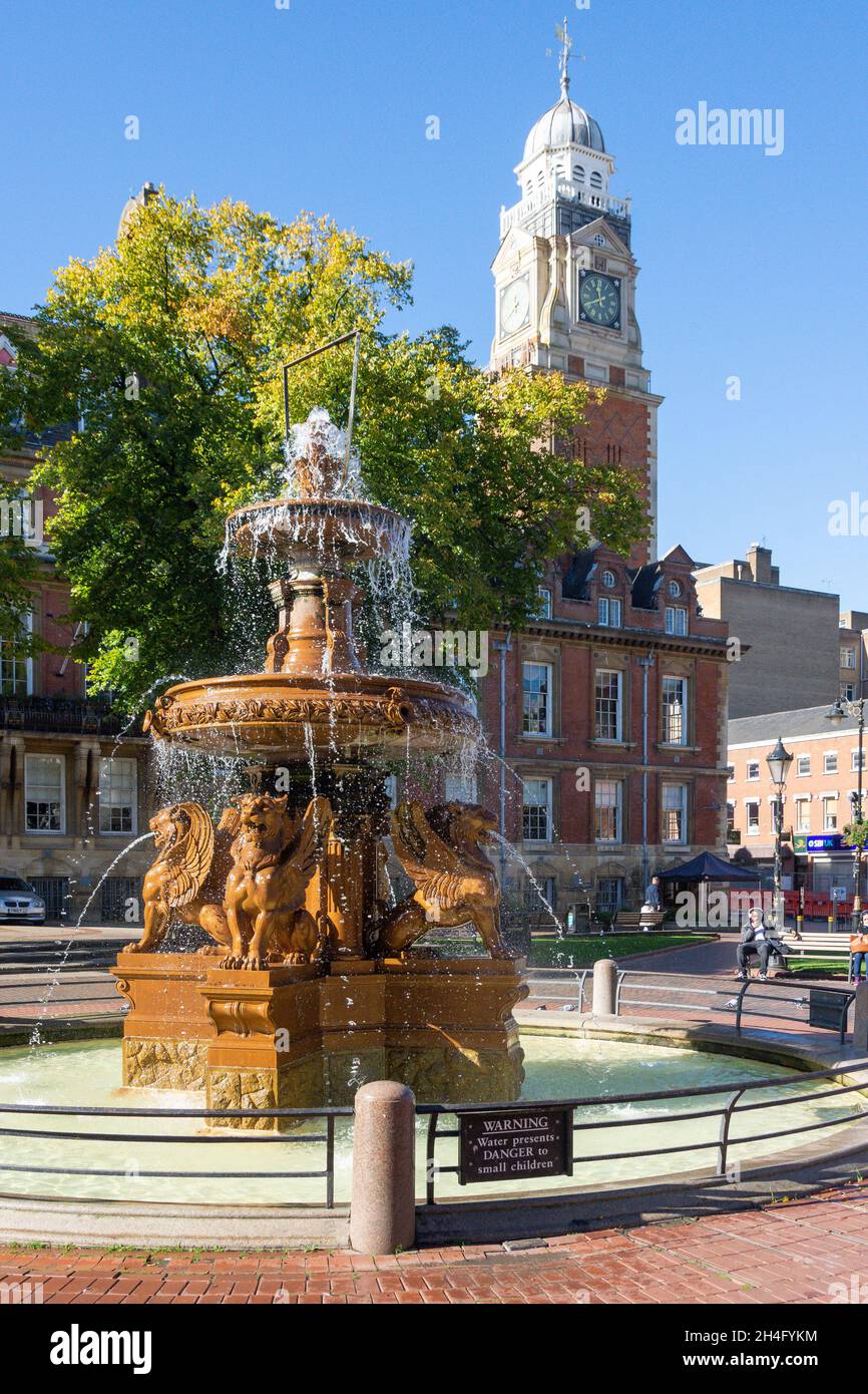 Leicester Town Hall Fountain, Town Hall Square, Leicester