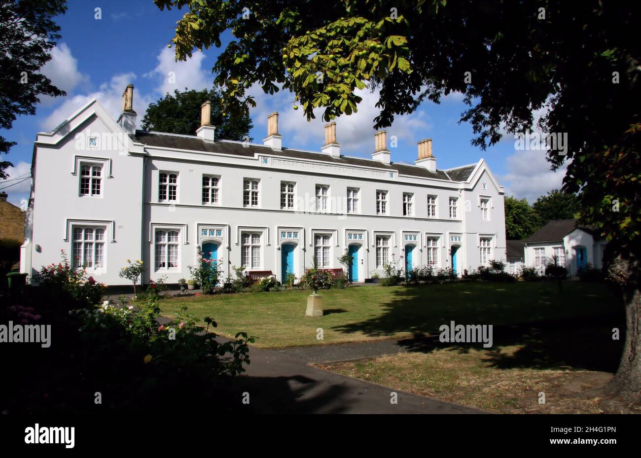 Beautiful Almshouses Beeston’s Gift Almshouses and gardens on Consort