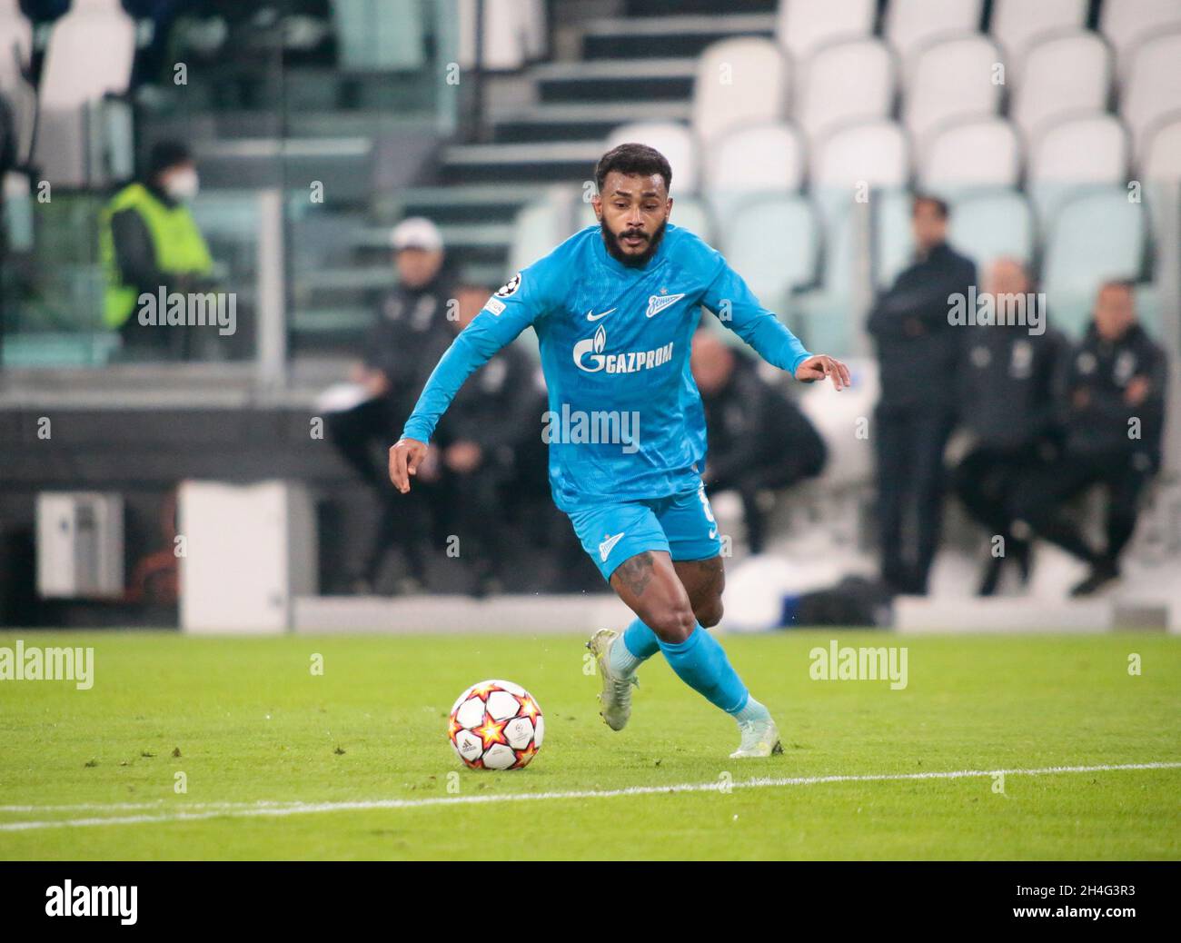 Turin, Italy. 02nd Nov, 2021. Wilmar Barrios of Zenit St. Petersburg during the Uefa Champions League, Group H, football match between Juventus Fc and Zenit on November 02, 2021 at Allianz Stadium in Turin, Italy Credit: Independent Photo Agency/Alamy Live News Stock Photo
