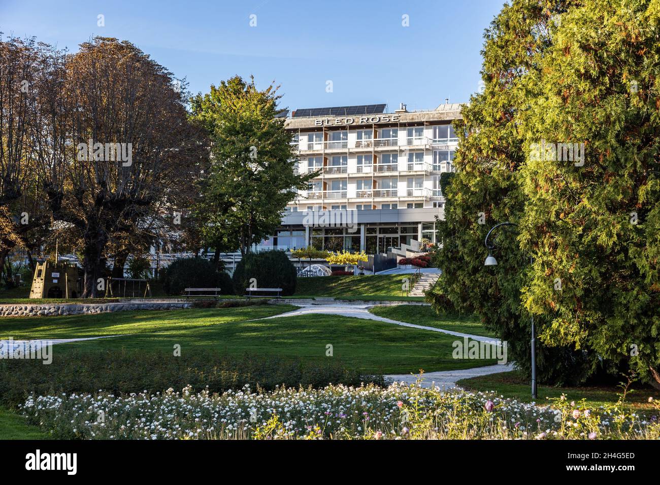 Bled Rose Hotel in Bled, Slovenia, 11.10.2021 Stock Photo - Alamy