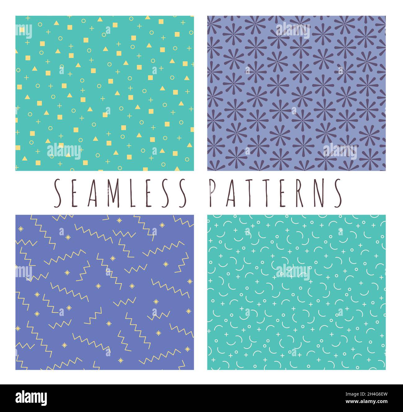 four textures patterns colors Stock Vector Image & Art - Alamy
