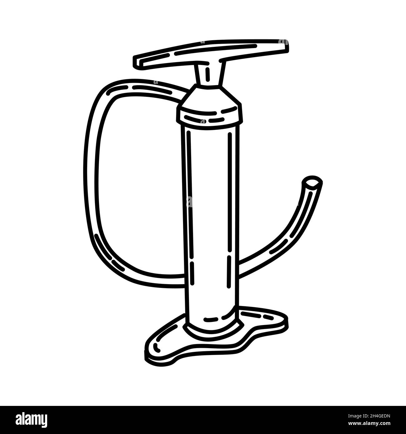 Hand Air Pump Part of Contractor Material and Equipment Device Hand