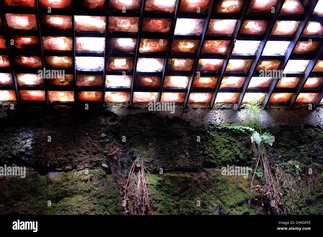 Glass skylights of Underground Seattle, a network of underground