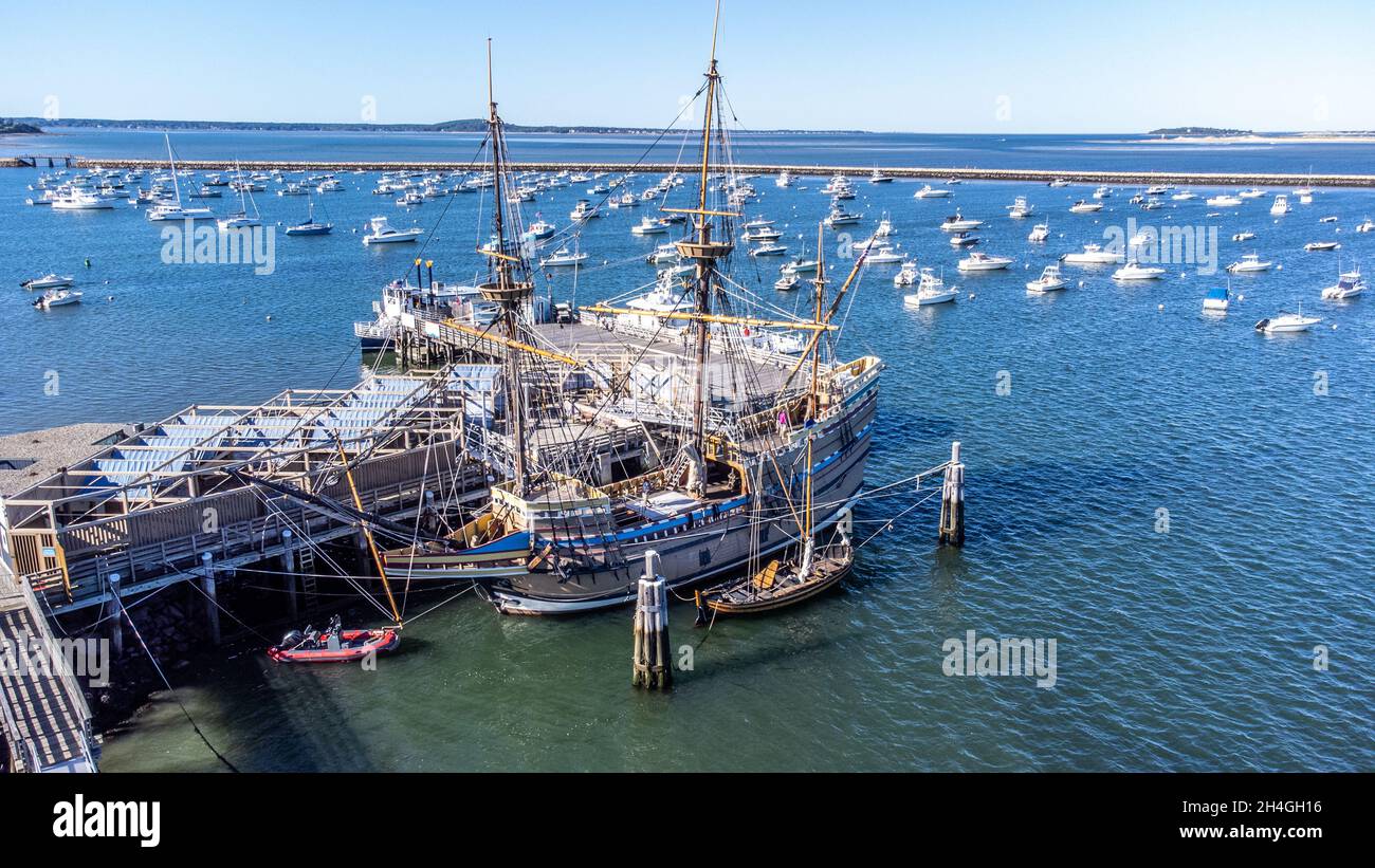 Mayflower II, historic replica, Plymouth, MA, USA Stock Photo
